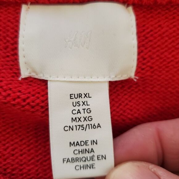 🎄 H&M 🎄Festive Santa Knit Pullover Sweater - [Size XL] - Picture 9 of 11